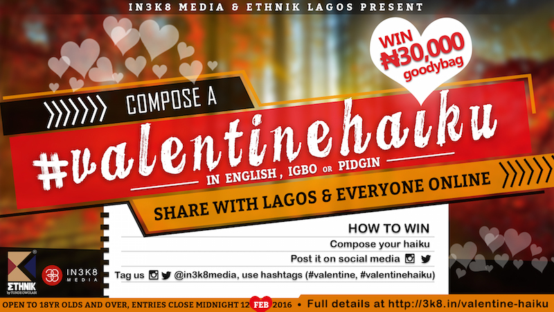 Valentine Haiku by IN3K8 Media & Ethnik Lagos