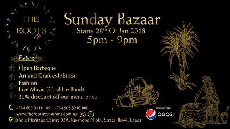 Sunday Bazaar @ Roots Restaurant & Bar