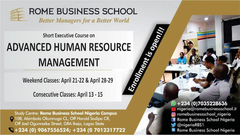 Advanced HR @ Rome Business School Nigeria