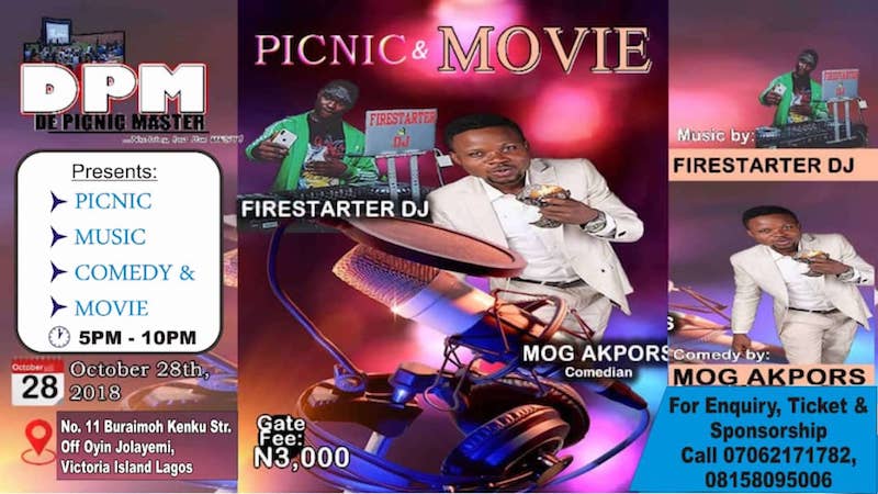 DPM's Picnic & Movie Night  ft MOG Akpors & Firestarter DJ