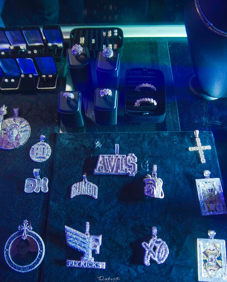 Some of the Godson bling on display at the event