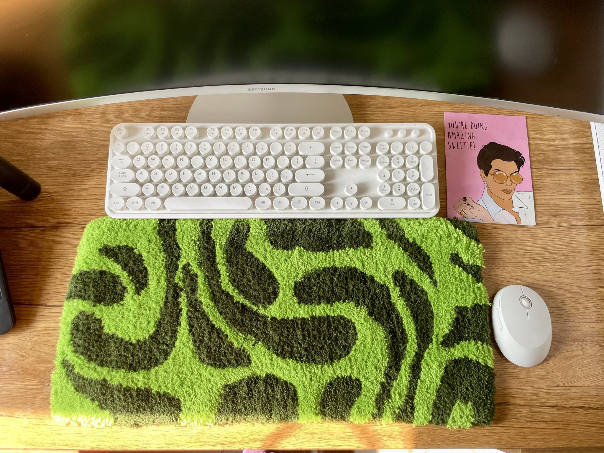 Desk rug by Cynthia Ugwudike