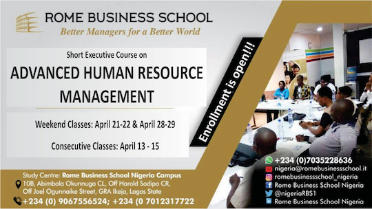 Rome Business School HR Course Campaign